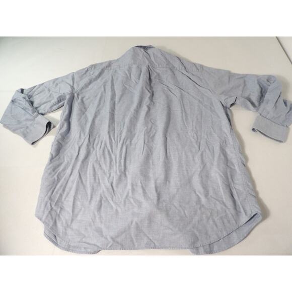 Peter Millar Mens XXL Shirt Button Up Light Blue Point Dressy Career Collared - Picture 9 of 9